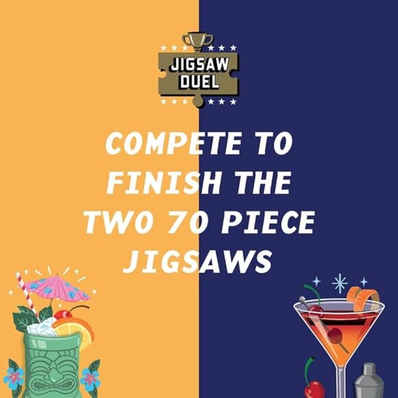 ($8) Cocktail Clash: Pina Colada vs Manhattan (Jigsaw Duel) - Picture 4 of 6